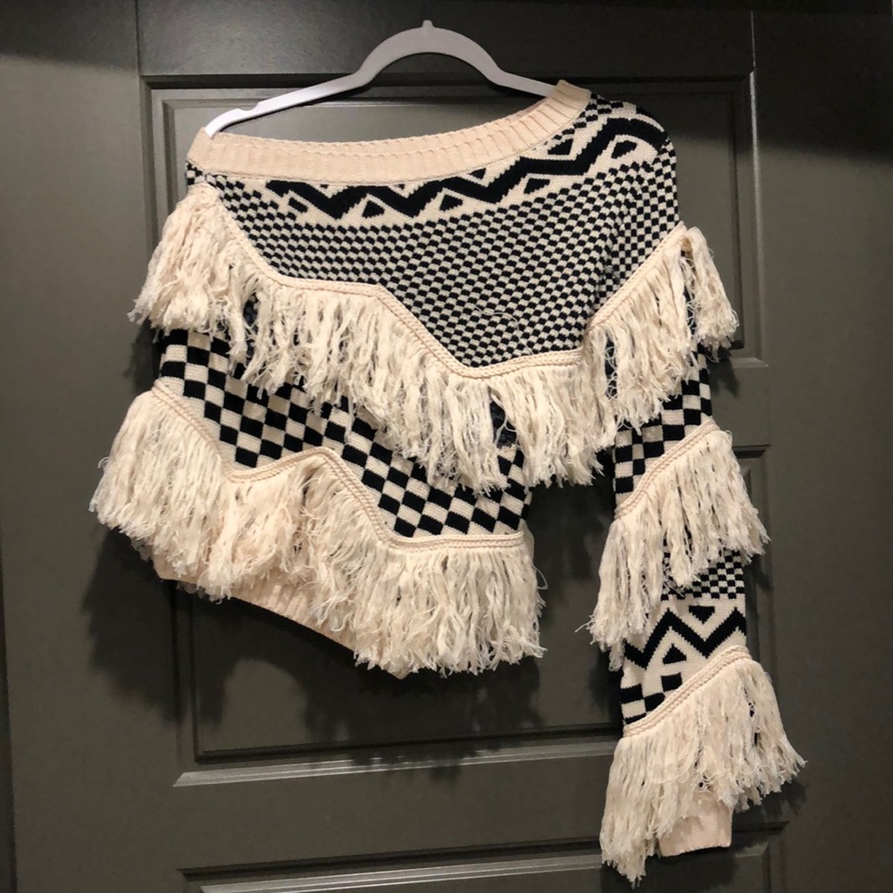 House of Harlow one shoulder sweater